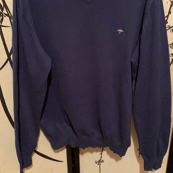 Fynch-Hatton Men’s Knitted Jumper With V-Neck Golf - Picture 15 of 16